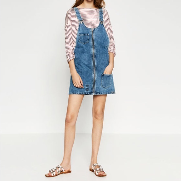 Zara Dresses & Skirts - Zara “I Am Denim” Patchwork Dress